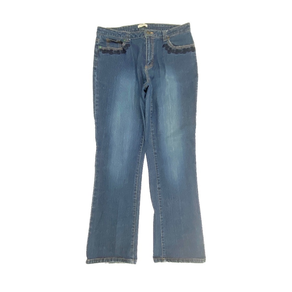 St. John's Bay‎ Bootcut Women's size 12 Dark Wash Blue Denim jeans